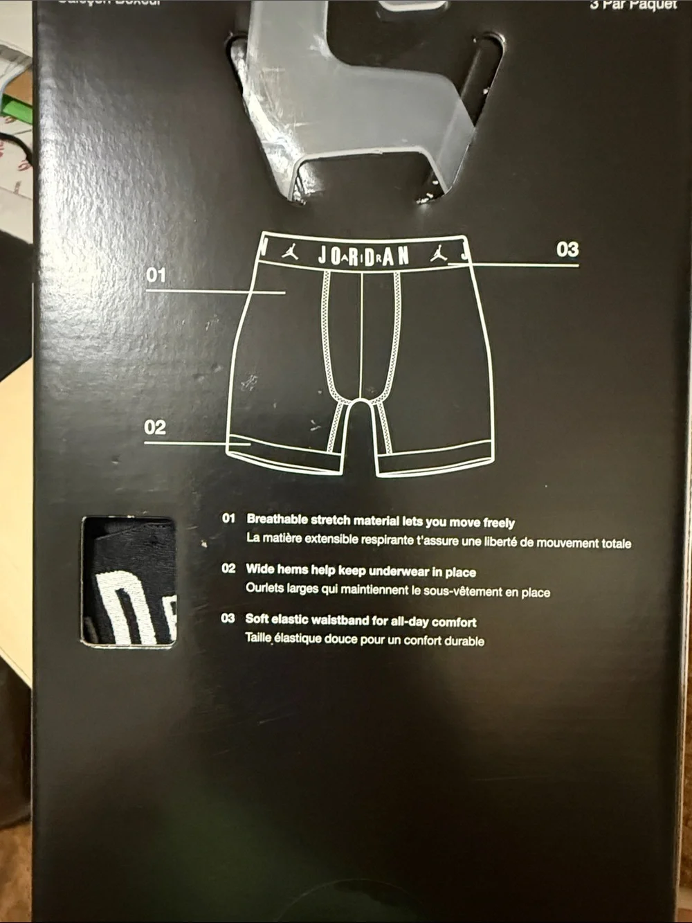 JORDAN Flight Cotton Stretch 3/Pack Men’s Underwear - size XL